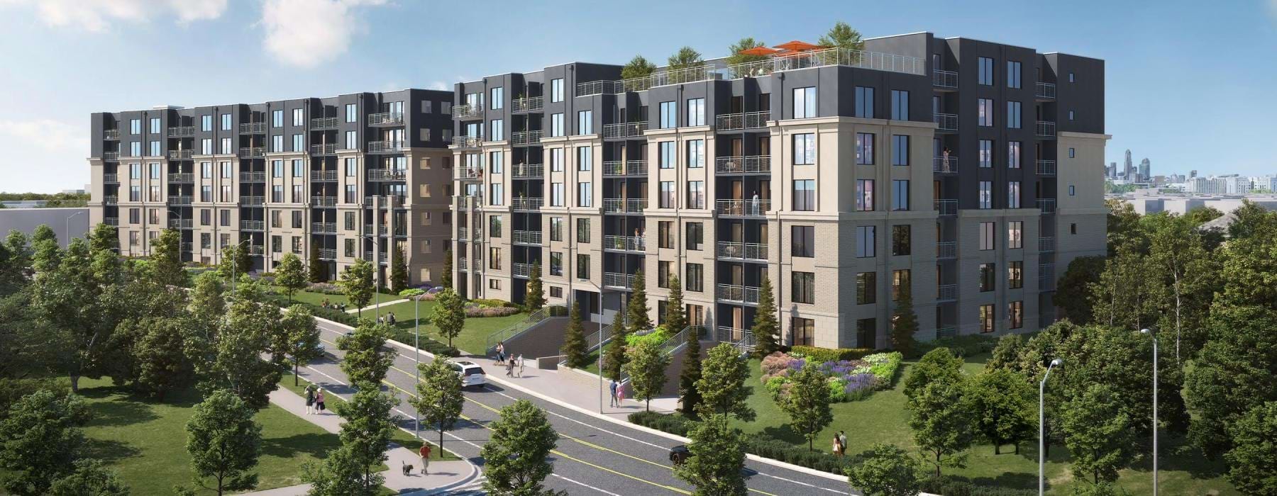 a large building with many windows